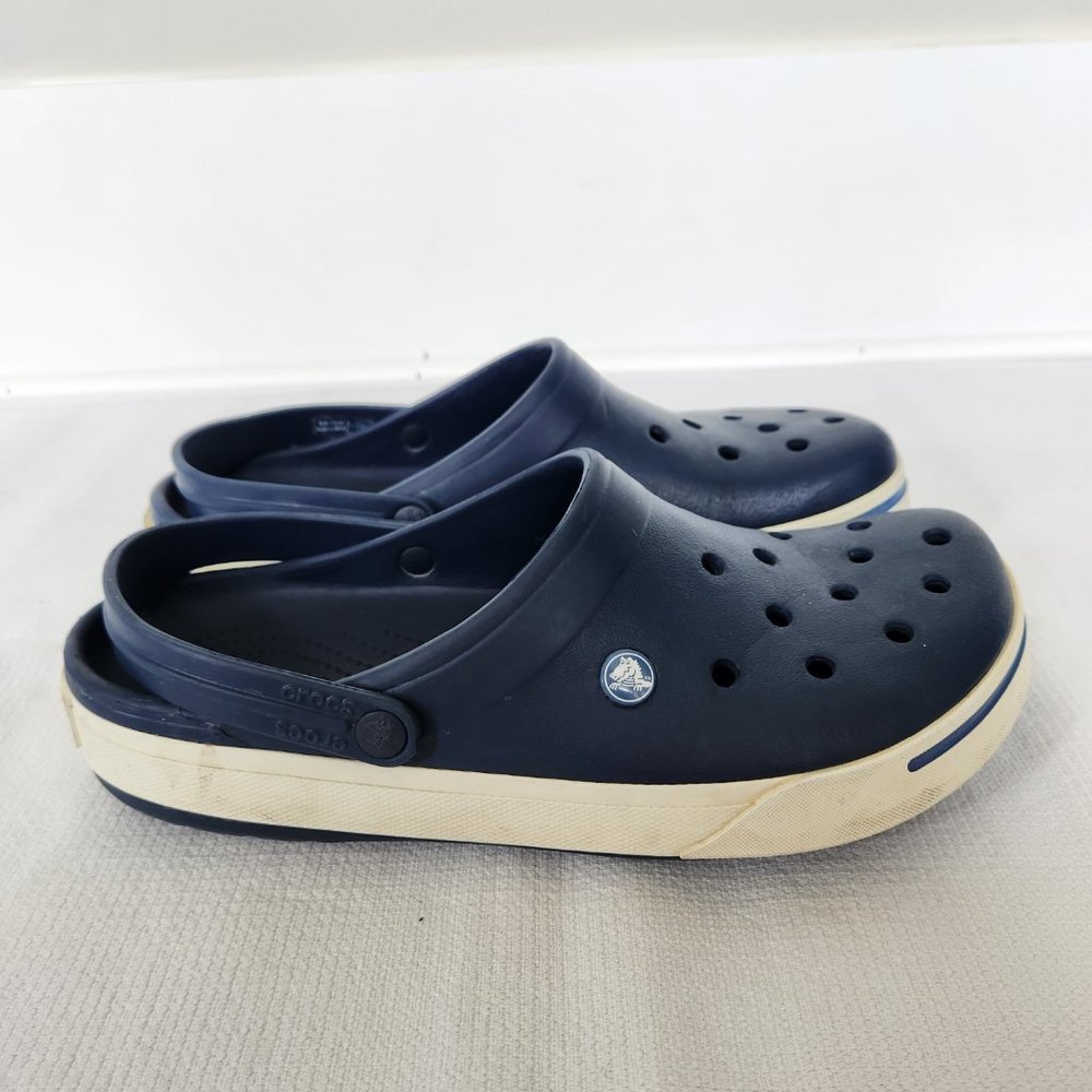 Men's Navy Blue Clogs - Picture 4 of 9